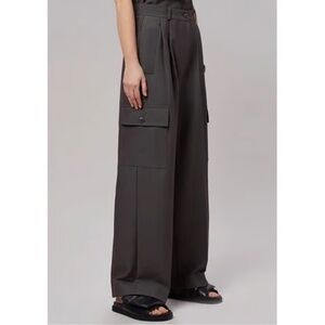 The Frankie Shop Maesa Cargo Pants in Charcoal